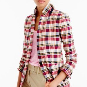 J. Crew Regent Blazer in Vintage Plaid